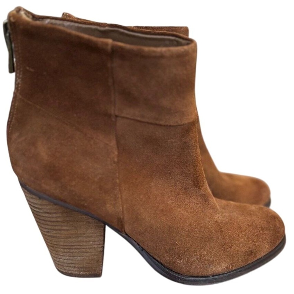 Arturo Chiang Suede Hadley Bootie Brown Size 8.5 Western Boho